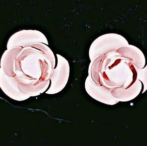 VINTAGE 90s Earings rose buds